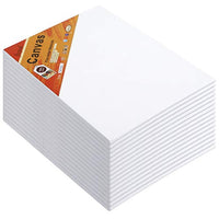 Paneles de lona – 5.0 x 7.0 in/16 unidades de tablas de lienzo para pintura al óleo y acrílica, 100% algodón - Arteztik
