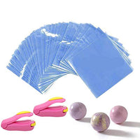 Bolsas de papel Shrink 300 unidades, 5.9 x 5.9 in, con dos mini selladores de calor, bolsas para jabones, bombas de baño, jabones hechos a mano y manualidades. - Arteztik
