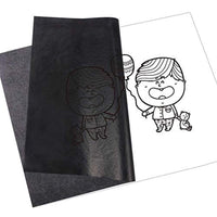 200 hojas de papel de carbono de grafito negro de transferencia de carbono (8.5 x 11.5 pulgadas), papel de calco con 5 lápices para repujado y puntero para madera, papel, lienzo (2 papel de carbono) - Arteztik
