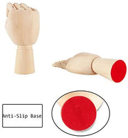 Modelo maniquí de madera seccionada de mano izquierda/derecha Fashionclubs, de 7", articulada, para dibujar, bosquejar, pintar - Arteztik
