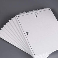 Tableros de lienzo blanco en blanco, tableros de pintura, lienzo de arte de 5 x 7 pulgadas, tablas de lienzo para pintar, paquete de 42. - Arteztik
