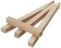 MEEDEN - Mini caballete de madera de haya de 5.0 in, 48 unidades de soporte pequeño para exhibir lienzos pequeños, tarjetas de visita, fotos, platos decorativos y más - Arteztik
