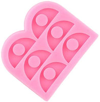 Allinlove - Molde de silicona para decoración de paja semicírculo, 2 unidades, para resina, para decoración de paja - Arteztik
