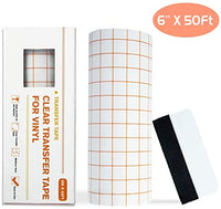 Acerich - Cinta de transferencia transparente para vinilo de 98.4 x 29.5 ft con rollo de papel de transferencia de rejilla verde, vinilo adhesivo para letreros, adhesivos de pared, puertas, ventanas (verde) - Arteztik
