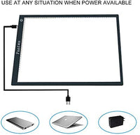 Caja de luz para rastrear A4 Led Artcraft Light Pad Tracer para dibujar artistas bocetos animación 5D DIY Diamond Paintingby PAATWA (A4S) - Arteztik
