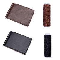 Bagvhandbagro - Kit de reparación de cuero para tapicería, 11 piezas de herramientas de costura de cuero con agujas de coser a mano, hilo encerado de cuero, punzón y dedal para costura de lona de trabajo - Arteztik
