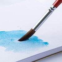 Transon Artist - Juego de 9 pinceles de acuarela redondos sintéticos para pintura acrílica, gouache, aceite, tempera, esmalte y pintura facial - Arteztik
