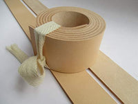 Correa de piel curtida Veg de 9 a 10 onzas, tira de cuero, correa de cuero, correa de piel natural en blanco de 51 a 55 pulgadas. (Beige Natural, 1 pulgada (0.984 in.) - Arteztik
