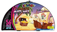 Juego de 112 piezas de arte de media luna, pirata y espacio educativo – dibujo, pintura y más en una caja compacta y portátil | Kit de dibujo profesional para niños, adolescentes y adultos - Arteztik

