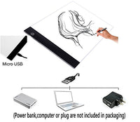 A4 Ultra Slim LED Caja de luz Tracer Luz LED Artcraft Tracing Pad USB Cable Power para Artistas, dibujo, bosquejar, animación - Arteztik

