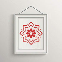 Juego de 9 plantillas para azulejos de 6 x 6 pulgadas, material de PET, plantillas para pintura de azulejos cortadas con láser, paredes, tela, aerógrafo, muebles, piso. - Arteztik
