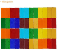 Lanyani azulejos de mosaico de cristal transparente de rombo de 1,1 libras para manualidades, varios colores - Arteztik
