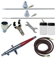 Paasche tg-300r Alimentación por gravedad de doble acción aerógrafo aerógrafo y compresor con tanque - Arteztik
