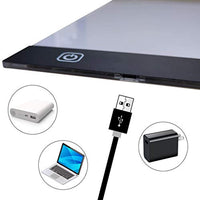 Cuadro de luz A4 de pintura de diamante, caja de luz portátil A4, cuadro de dibujo ultrafino, accesorios de pintura de diamante para pintura de diamante, diseño de animación, copia de caligrafía - Arteztik
