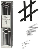 Global Art Materials carbonilla de sauce para artistas, Negro, Assorted - Arteztik
