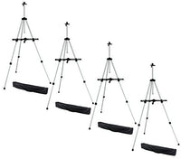 Ohuhu - Caballete de aluminio ligero de 66.0 in de alto, ideal para uso en mesa o en el suelo, incluye bolsa, suministros de arte para la escuela - Arteztik
