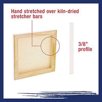 U.S. Art Supply Mini lienzo estirado de 10 onzas con imprimación cuadrada surtido (8 lienzos cuadrados tamaños de pulgada – 1-1/2", 2", 2-1/2", 2-3/4", 3-1/4", 3-5/8", 4", 4-1/2") - Arteztik
