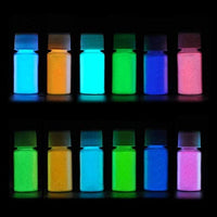 SEISSO - Polvo de pigmento oscuro con lámpara UV luminoso de noche en polvo no tóxico, seguridad 12 colores 0.7 fl oz resina epoxi colorantes pigmentos para bricolaje lima, pintura acrílica, arte de uñas, pintura, manualidades - Arteztik
