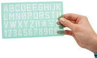 Westcott LetterCraft - Juego de normógrafo de plástico, 4 piezas (02145), Variados - Arteztik
