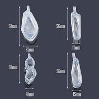 Moldes de resina para joyas, jabón, cera, vela, pisapapeles, moldes de resina para manualidades, incluye elipse, círculo, gota de agua, cuadrado, colgante irregular (9 piezas) - Arteztik
