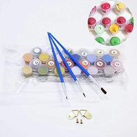 BOSHUN - Kit de pintura por números con pinceles y pigmento acrílico para manualidades con lienzo para adultos principiantes, 16.0 x 20.0 in (sin marco) - Arteztik
