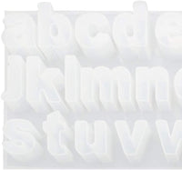 Moldes creativos de letras minúsculas, molde de resina epoxi de cristal, herramientas de fabricación de joyas de bricolaje - Arteztik
