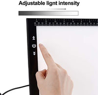 A3 Light Box Light Pad marco de aluminio Touch Dimmer 11W Super Bright Max 4500 Lux con bolsa de transporte/almacenamiento (A3 Light Pad) - Arteztik
