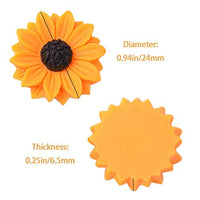 30 piezas de colgantes de resina con diseño de girasol y margaritas para manualidades, álbumes de recortes, adornos, fundas de teléfono, pinzas para el pelo, joyería artesanal - Arteztik
