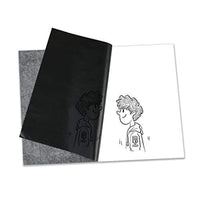 200 hojas de papel de transferencia de carbono negro y papel de calco con 5 piezas de lápiz capacitivo para madera, papel, lienzo y otras superficies de arte tamaño A4 - Arteztik
