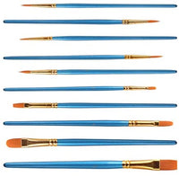 Elisel - Juego de 10 pinceles de acuarela para niños y adultos para crear pintura artística - Arteztik
