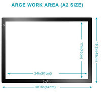 Caja de luz LED portátil A4, LITENERGY Light Pad USB Power LED Artcraft Tracing Light Table para artistas, dibujo, bocetos, animación - Arteztik
