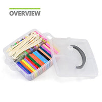 [caja de almacenamiento] Set de 32 bloques de arcilla de polímero, colorido DIY suave Craft horno Bake modelado de arcilla Kit, W/herramientas y accesorios - Arteztik

