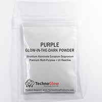 Polvo de pigmento reactivo Purple Glow in the Dark & UV - 1.06 oz - Arteztik
