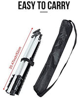 GBYAN - Caballete de metal con trípode para exhibición de trípode con bolsa portátil para suelo, pintura de mesa, exhibición, altura ajustable de 21 a 63 pulgadas (1 paquete) - Arteztik
