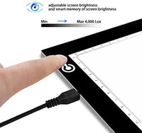 LITENERGY - Caja de luz LED de seguimiento A4 portátil, ultrafina, ajustable, USB, para dibujo de tatuajes, transmisión, bocetos, animación, estenciling - Arteztik
