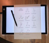 A4 – 0.157 in Portátil LED caja de luz Tracer, ajustable almohadilla de luz para la localización, para DIY 5D Diamond Painting, tabla de copia para artistas dibujo - Arteztik
