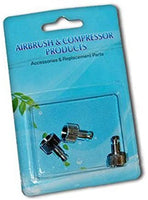 Master Airbrush marca conjunto de 3 de aerógrafo quick release Coupler sujeciones con 1/8 en. Bsp Female Thread Conexiones y 5 mm Male Pezón Tails (Quick Connect Coupler no incluido) - Arteztik
