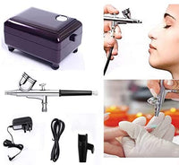 Youteo - Kit de aerógrafo de acción única con mini compresor de aire para decoración de tartas, maquillaje, diseño de uñas, tatuaje, pintura de modelos - Arteztik
