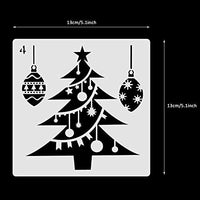 Plantillas de pintura huecas de Navidad Onlyoung – 16 plantillas reutilizables de plástico para dibujar pintura en aerosol, incluyendo árbol de Navidad, Papá Noel y reno (7 x 10.25 pulgadas) - Arteztik
