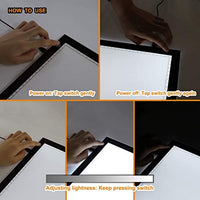 GAOMON - Caja de luz LED de tamaño B4 y soporte ajustable de 5 milímetros con almohadilla de luz ultradelgada USB para trazar arte y bocetos - Arteztik
