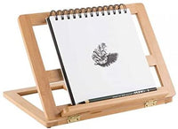 Creative Mark Tao posición de 5 ajustable computadora de madera caballete de mesa de bambú & dibujo Soporte Se Ajusta fácilmente en Mochilas o bolsa bags- Color Natural - Arteztik
