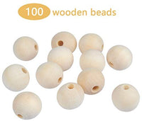 WOWOSS 600 piezas de perlas de madera natural, 6 tamaños sin terminar, cuentas de madera sueltas, cuentas de madera redondas, surtidas, bolas de madera redondas para manualidades, joyería, decoración del hogar, 6/8/10/12/14/0.630 in - Arteztik
