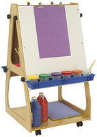 Childcraft 1528609 ajustable móvil arte caballete, 24" x 24" X 43 – 5/8", café - Arteztik
