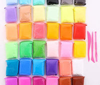 Arcilla seca al aire de 36 piezas, arcilla suave para modelar niños con herramientas, arte creativo DIY manualidades, regalo perfecto para niños. - Arteztik
