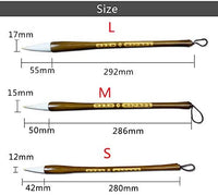 Tianjintang - Juego de pinceles de madera para colgar, diseño de caligrafía de estilo chino vintage, Marrón - Arteztik
