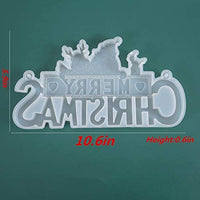 Feliz Navidad resina moldes molde de fundición de silicona para resina epoxi creativo DIY manualidades Navidad accesorios decoración Navidad Santa Elk - Arteztik
