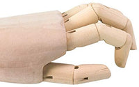 HSOMiD - Figura de mano de madera flexible para hombre, modelo de mano derecha, modelo de mano derecha, para dibujo de dibujo, pintura en casa, oficina, escritorio (12.0 in) - Arteztik
