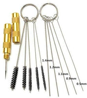4 Set Airbrush Cleaning Tools Spray Gun Cleaning Pot with Air Filter Mat and Holder,Nozzle Cleaning Needle,5pcs Clean Brushes Set,5pcs Dredging Needles Kit - Arteztik

