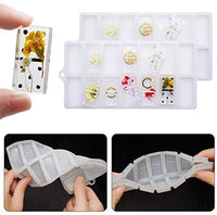Molde Domino para Dominó de resina para moldes de fundición para bricolaje Craft Jewelry Making Tools 28 cavidades molde de silicona (blanco) - Arteztik
