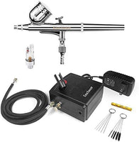 Gocheer Mini Kit de aerógrafo, cepillo de aire de doble acción pluma de alimentación por gravedad aerógrafo para maquillaje arte uñas decoración de tartas modelado herramienta con aerógrafo juego de limpieza - Arteztik

